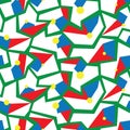 Geometric Memphis style modern seamless pattern Royalty Free Stock Photo