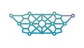 Geometric Mesh Net Abstract Pattern Design, vector design Generative AI Royalty Free Stock Photo