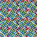 Geometric messy lined seamless pattern, bright vector endless ba