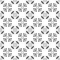 Geometric messy lined seamless pattern