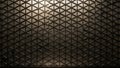 Geometric Metal Grid Pattern with Subtle Lighting Effects Royalty Free Stock Photo