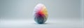 Geometric Minimal Abstract Egg With a Clean Light Gradient Showcasing Elegance and Simplicity in Design Generative AI Royalty Free Stock Photo