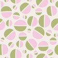 Geometric minimalist semicircles seamless pattern