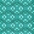 Geometric modern seamless pattern. Textured light blue vector background. Repeat grunge Deco backdrop. Abstract structured Royalty Free Stock Photo