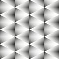 Geometric monochrome seamless pattern of rhombus Royalty Free Stock Photo