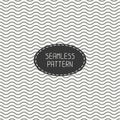 Geometric monochrome seamless wavy lines pattern