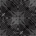 Geometric monochrome stripy overlay seamless pattern, black