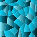 Geometric mosaic blue background. Vector illustration Royalty Free Stock Photo