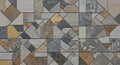 Geometric mosaic pattern composed of irregularly Royalty Free Stock Photo