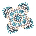 Geometric mosaic pattern inspired by traditional islamic art and decor elements Vector Royalty Free Stock Photo