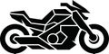 Geometric Motorcycle Silhouette Vector Icon Royalty Free Stock Photo