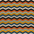 Geometric multicolor chevron or zig zag, seamless tribal pattern