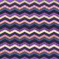 Geometric multicolor chevron or zig zag, seamless tribal pattern