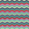 Geometric multicolor chevron or zig zag, seamless tribal pattern