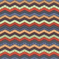 Geometric multicolor chevron or zig zag, seamless tribal pattern