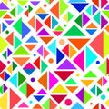 Geometric Multicolored Seamless Pattern Royalty Free Stock Photo