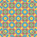 Geometric Multicolored Seamless Pattern Royalty Free Stock Photo