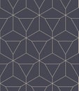 Geometric Neat Elegant Line Art Grid Seamless Pattern Vector Abstract Background