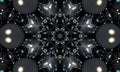 Geometric necromantic pattern, mandala art. kaleidoscope to summon spirits In the shape of hexagons, triangles and six-pointed