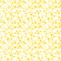 Geometric orange juice dots seamless pattern
