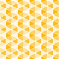 Geometric orange triangles dots seamless pattern