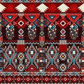 Geometric ornament for ceramics, wallpaper, textile, web, cards. Ethnic pattern. Border ornament. Native american design