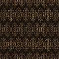 Geometric ornament gold seamless pattern. Modern art deco stylish texture. Gold glitter print on black background Royalty Free Stock Photo