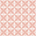 Geometric ornament pattern. Pink and white vector floral seamless texture Royalty Free Stock Photo