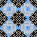 Geometric ornamental greek vector seamless pattern. Abstract geometrical background. Repeat tribal ethnic backdrop. Colorful greek Royalty Free Stock Photo