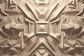 Geometric ornamental wall. Generate AI Royalty Free Stock Photo