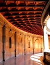 The gallery of the Palace of Charles V Royalty Free Stock Photo