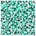 Geometric pattern in aqua green and black, vector illustration Royalty Free Stock Photo