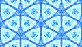 Geometric seamless pattern background. Shades of blue color.