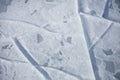 Geometric pattern of Baikal lake ice. Winter texture Royalty Free Stock Photo