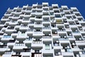 Low-angle View of Balconies and Windows on Facade of a Residential Building in Minsk Royalty Free Stock Photo