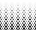 Geometric pattern of black hexagons on a white background.Seamless in one direction Royalty Free Stock Photo