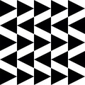 Geometric pattern in black and white style. Abstract black and white triangle seamless background. Geometric figures.