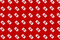 Geometric pattern in the colors of the national flag of Tonga. The colors of Tonga