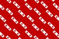 Geometric pattern in the colors of the national flag of Tonga. The colors of Tonga