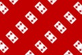 Geometric pattern in the colors of the national flag of Tonga. The colors of Tonga