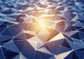 Geometric pattern composed of interconnected triangular facets forming a low-poly surface. A soft Royalty Free Stock Photo
