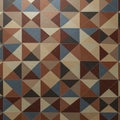 Geometric pattern composed of square tiles, each divided into four triangles. The Royalty Free Stock Photo