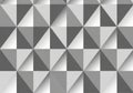 Geometric pattern composed of three-dimensional triangular Royalty Free Stock Photo