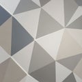 Geometric pattern comprised of connected triangles in neutral tones of gray, white, and beige, Royalty Free Stock Photo