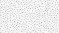 Geometric pattern of connected triangles forming a mesh structure on a white background, abstract design element Royalty Free Stock Photo