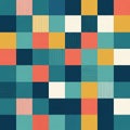 A geometric pattern consisting of colorful squares and rectangles Royalty Free Stock Photo