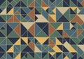 A geometric pattern consisting of variously sized and colored Royalty Free Stock Photo