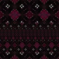 Geometric pattern in crimson color on a dark background Royalty Free Stock Photo