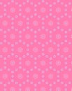 Geometric pattern of delicate pastel white and blue polka dots isolated on a pink background Royalty Free Stock Photo