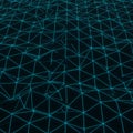A geometric pattern features interconnected lines forming a network of triangular Royalty Free Stock Photo
